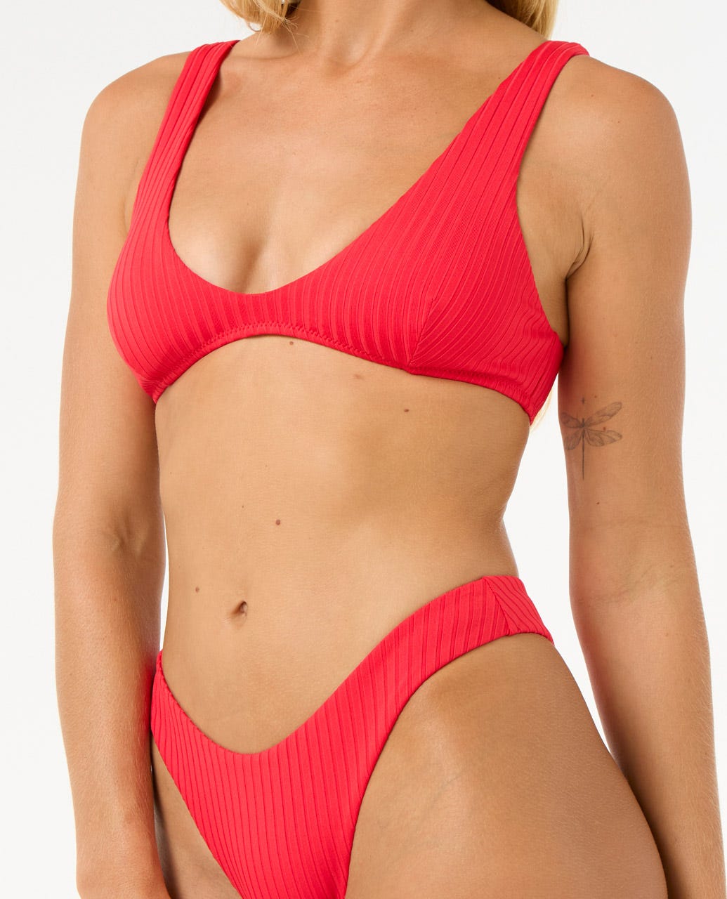 Premium Surf High Leg Skimpy Coverage Bikini Bottoms