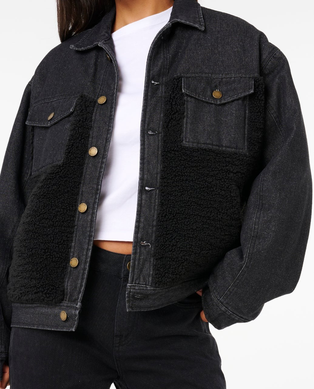 ジャケット・アウター 00s BOSS ORANGE black denim coat Archive Cruisin' Sherpa Denim Jacket | Rip Curl Canada