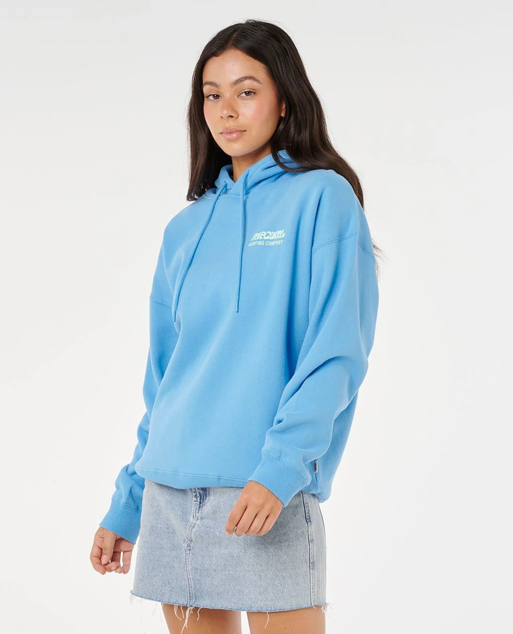 トップス Creek Logo Pullover Hoodie Light Blue XL Surf Puff Heritage Hood | Rip Curl Canada