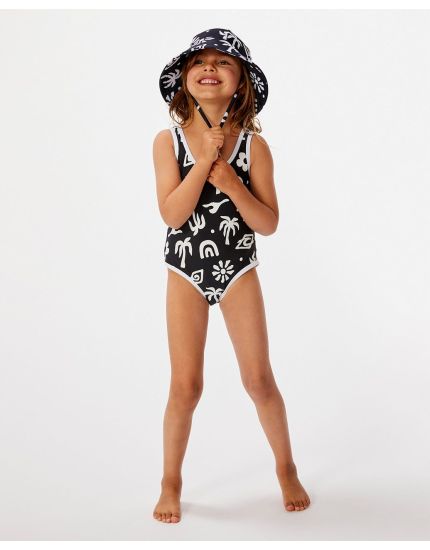 Low Tide UPF Swim Hat Mini - Juniors (1-8 years) in Washed Black