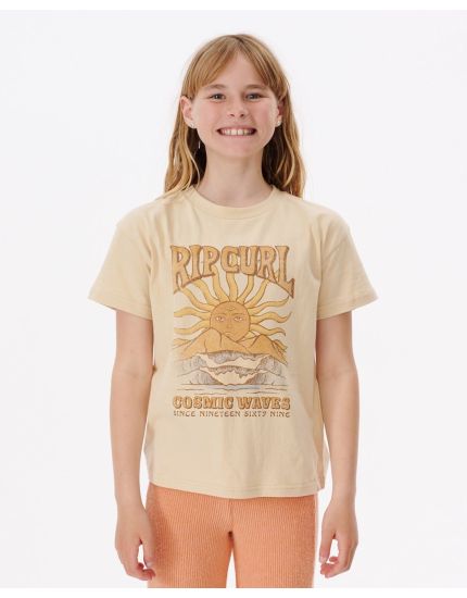Cosmic Waves Oversize Tee - Girls (8-16 years) in Natural