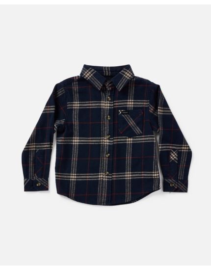 Checked In Flannel - Boys (1-8 Years) in Navy