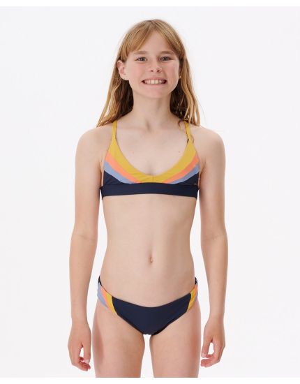 Melting Waves Bikini Set - Girls (8-14 Years) in Navy