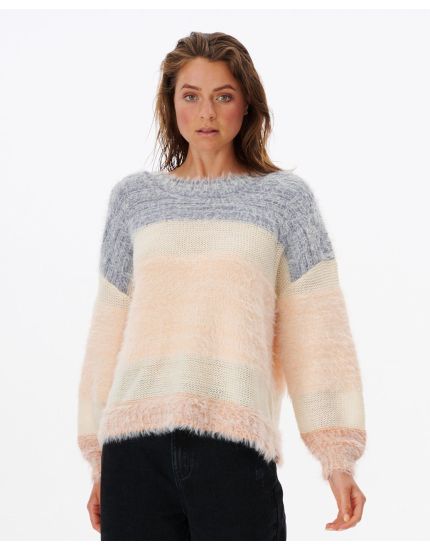 Surf Treehouse Knit Crew in Multi