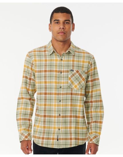 Checked In Flannel in Sage
