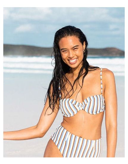 Tropics Stripe Balconette Bikini Top