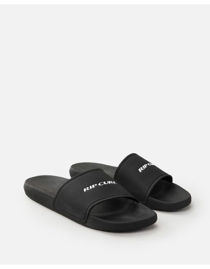 Side Slide Sandal in Black