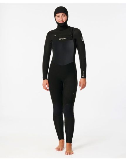 Women's Dawn Patrol 5/4 Hooded Chest Zip Fullsuit Wetsuit