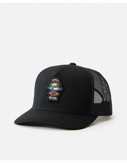Icons Eco Trucker Hat in Black/Red