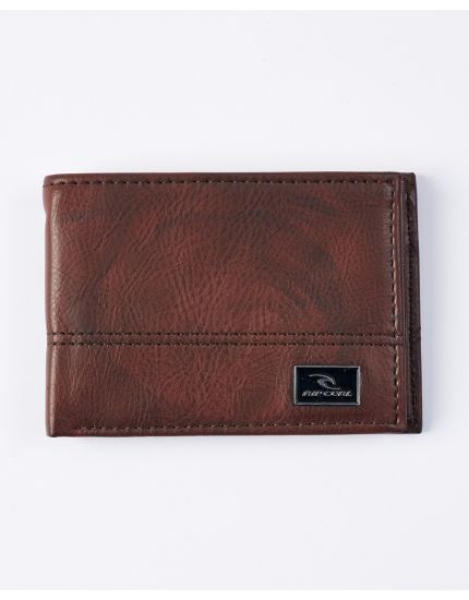 Corpawatu Icon Slim Wallet in Black/Tan
