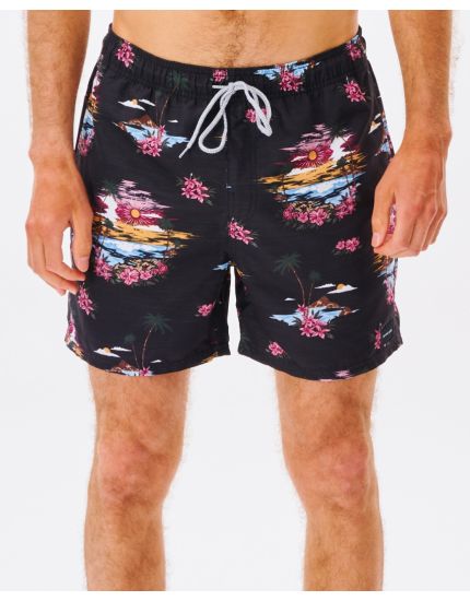 Dreamers Volley 16 Boardshort in Washed Black
