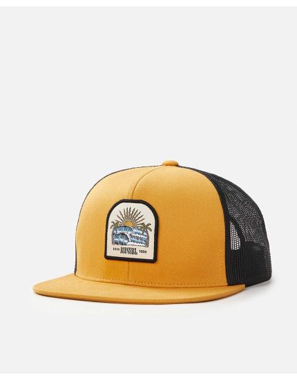 Custom Trucker Hat in Mustard