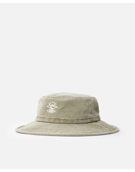 Searcher Mid Brim Hat in Dark Olive