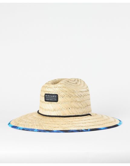 Mix Up Straw Hat in Black/Blue