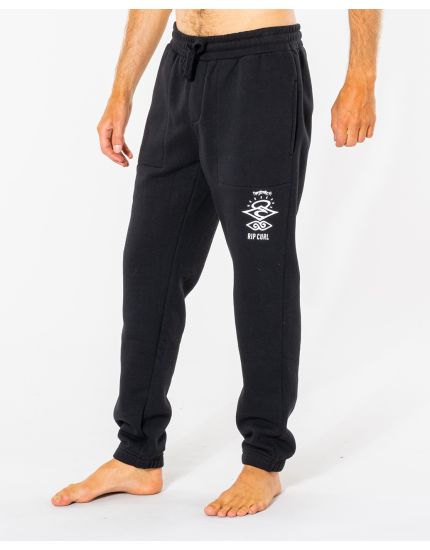 Search Icon Track Pant in Black