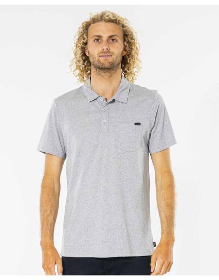 Too Easy Polo in Grey Marle