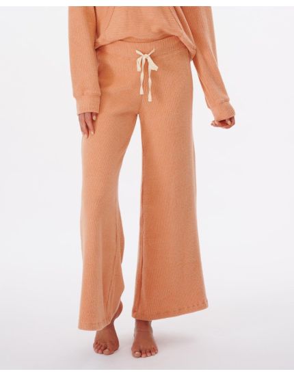 Cozy Wide Leg Pant in Clay Marle