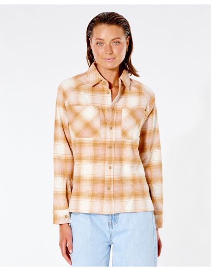 Count Flannel Shirt in Dusk Pink